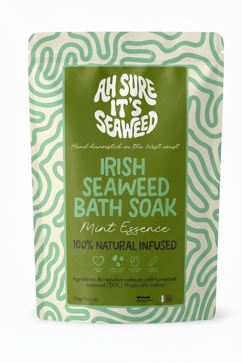 Organic Irish Seaweed + Peppermint Infused Bath Flakes